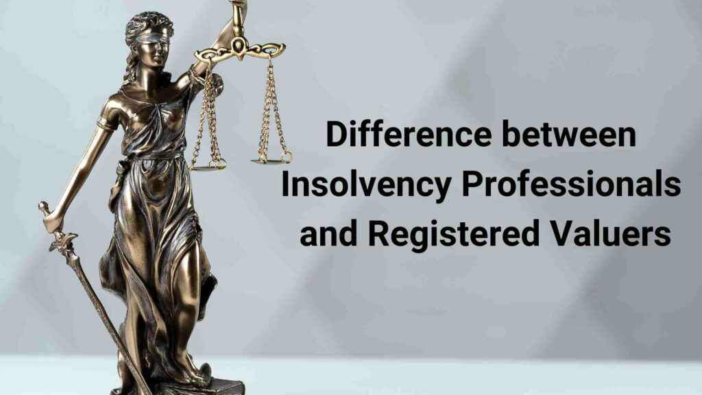 Difference between insolvency professional and registered valuer